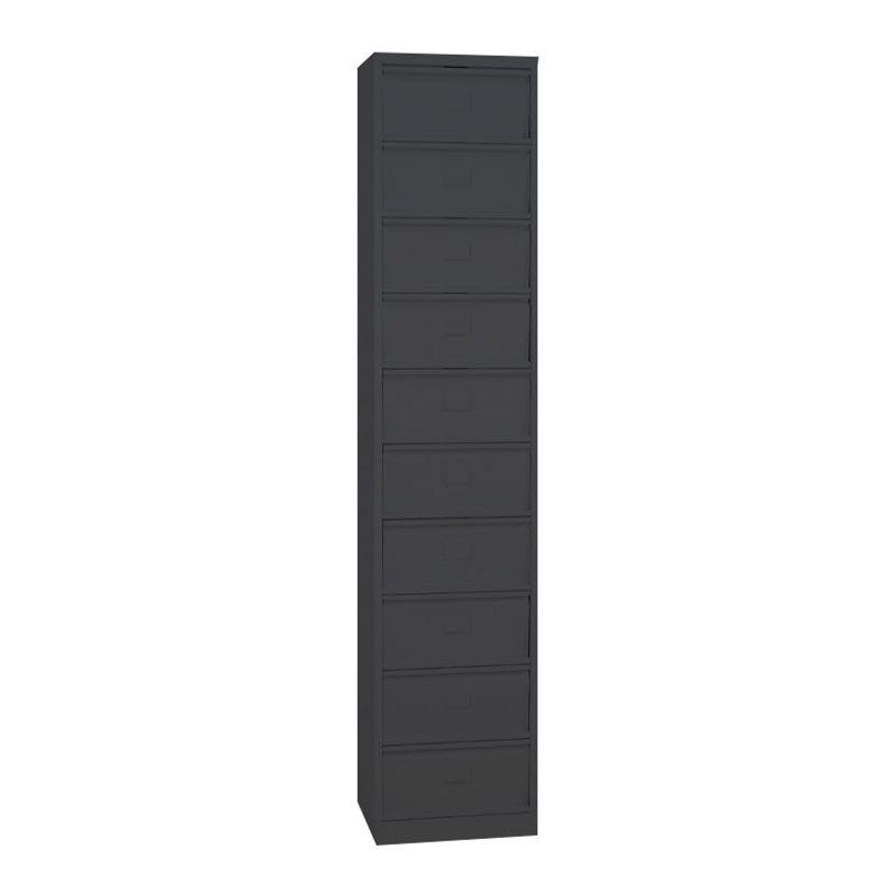 0000012200498-Colonne à clapets - L41 x H198 x P35  - 10 clapets - anthracite-P_1220049_1-0
