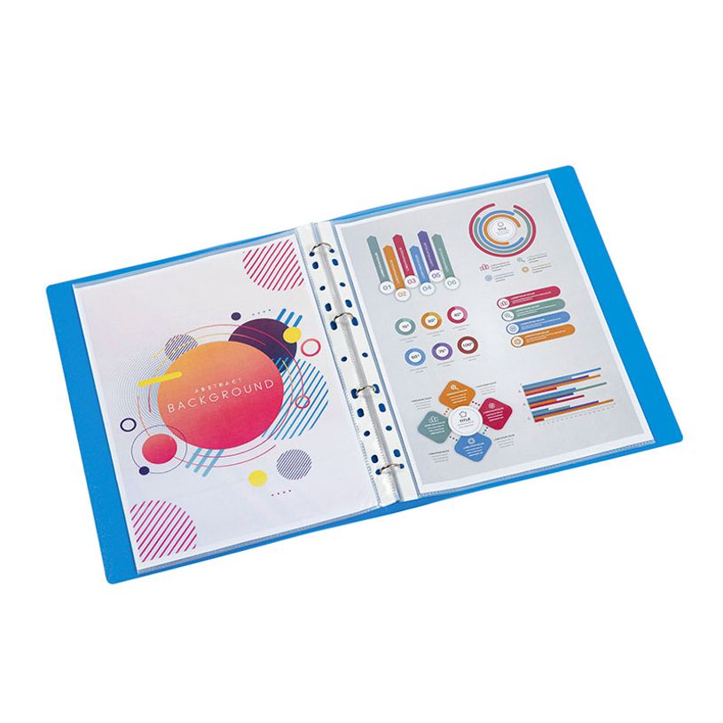 3135250209839-Viquel Propyglass - Classeur à anneaux - Dos 25 mm - A4 - disponible dans différentes couleurs--12