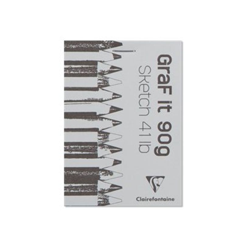 3329680966299-Clairefontaine Graf It - glued sketch pad - A7 - 80 feuilles-P_300007881_2-1