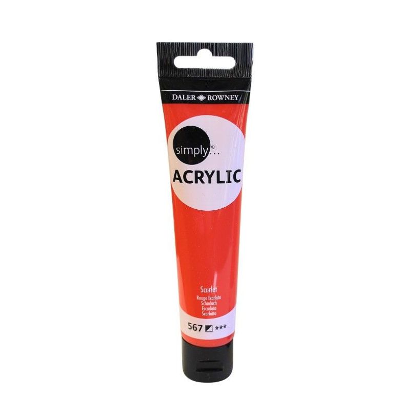 5011386107196-Simply - Peinture - acrylique à base d'eau - écarlate - semi-opaque - 75 ml-P_300026315_2-0