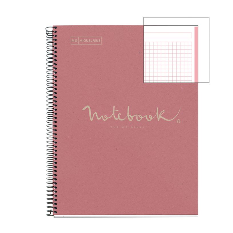 8422593060933-Notebook carton recyclé, A4 quadrillage 5x5 mm, 80 feuilles de 1 couleur, gamme ECO EMOTI-P_300038168_2-1