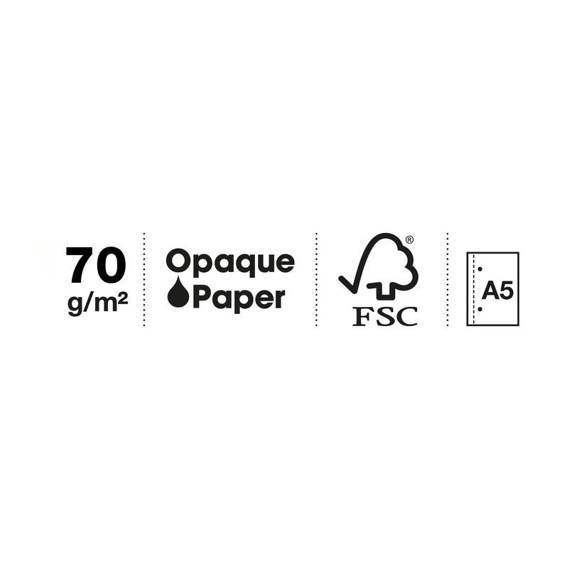 8422593026533-THE ORIGINAL NOTEBOOK, couverture souple, A5, quadrillage 5x5 mm, 80 feuilles de 1 couleur, Miquelrius,--5