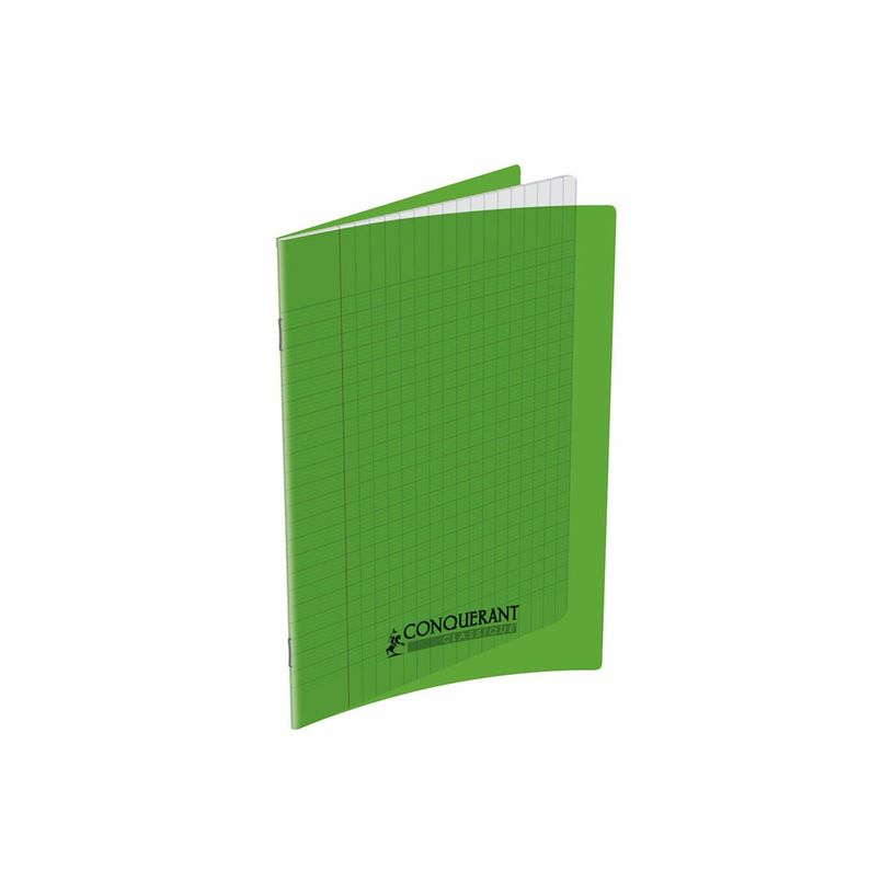 3020120004945-Conquérant Classique - Cahier polypro 17 x 22 cm - 48 pages - grands carreaux (Seyes) - v-P_300048884_1-0