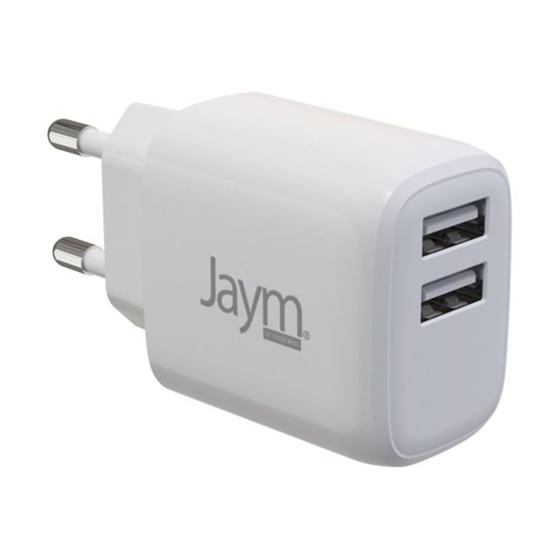 3701263503495-JAYM - Chargeur secteur - charge rapide - 2 USB - blanc-P_300050731_1-0