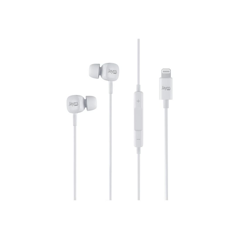 3701263516990-JAYM - écouteurs Lightning - Intra-auriculaire - avec Télécommande et Micro - Blanc-P_300051283_1-0