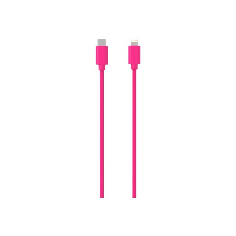 3701263514798-JAYM POP Collection - Câble USB-C vers Lightning - 1.5 m - rose-P_300051641_4-0