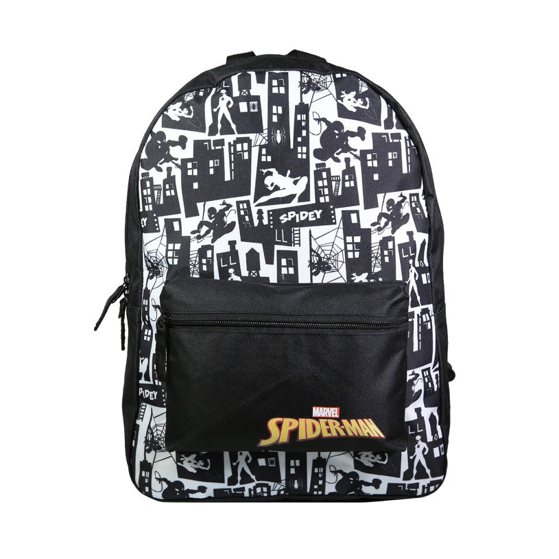 3666311012995-Bagtrotter - Cartable - 1 compartiment - polyester - noir, blanc, gris - Spider-Man-P_300075408_1-0