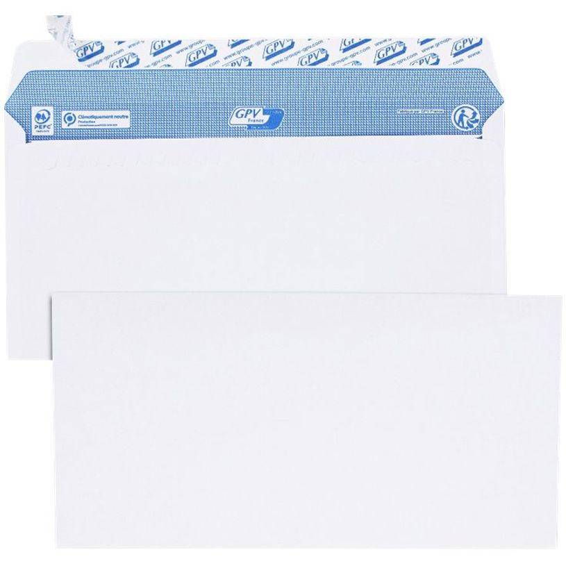 3250650033089-GPV - 200 Enveloppes C5 162 x 229 mm - 90 gr - sans fenêtre - blanc - bande adhésive ouv-P_400002459_2-1