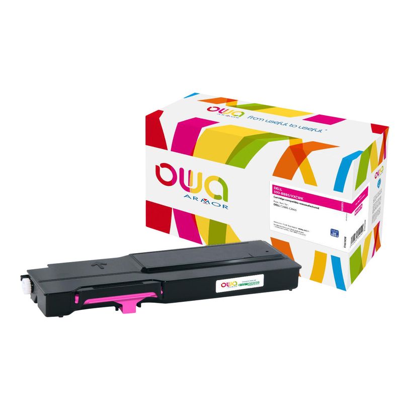 3112539724542-Cartouche laser compatible Dell 593-BBBS - magenta - Owa K16078OW-P_400003243_1-0