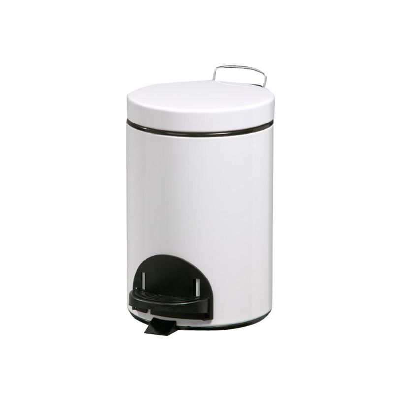 0404000033967-Rossignol SANELIA - Poubelle à pédale 3L - blanc-P_400003396_1-0