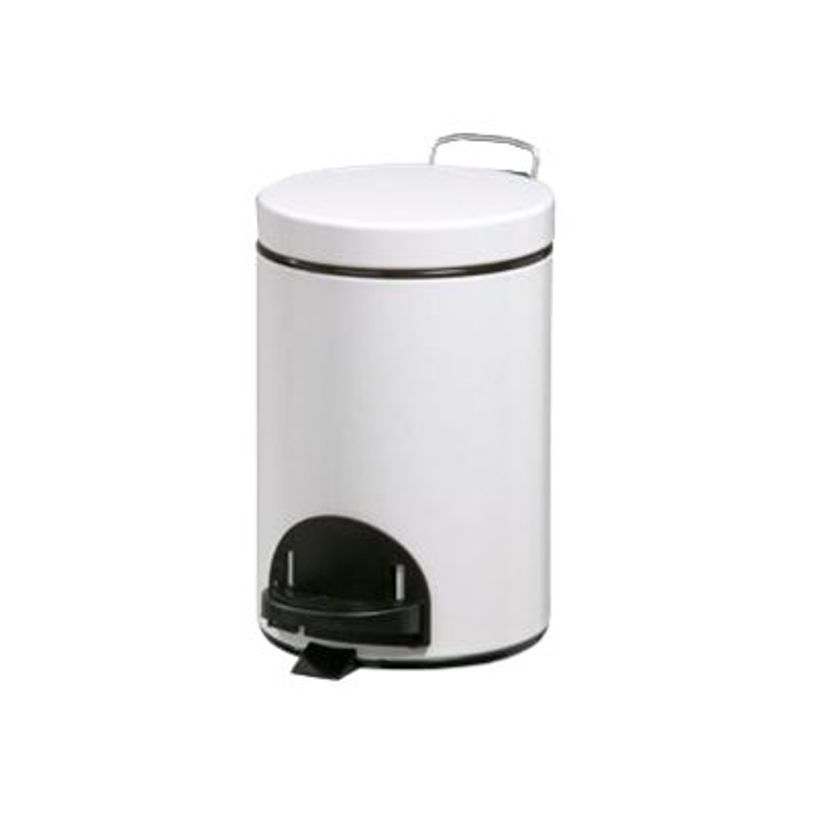 0404000033967-Rossignol SANELIA - Poubelle à pédale 3L - blanc-P_400003396_2-1