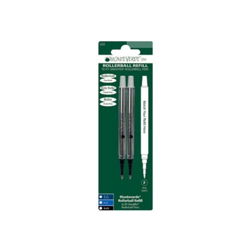 080333884355-Monteverde - 2 Recharges pour roller Sheaffer - noir - pointe fine-P_400004347_2-0