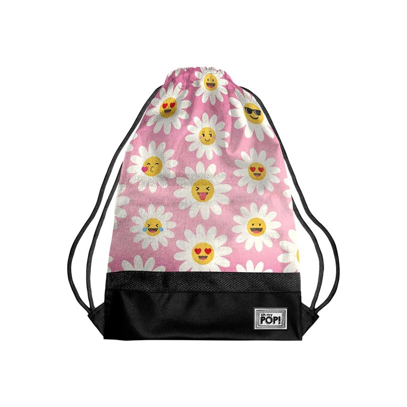 8445118002768-Oh My Pop! Happy Flower Storm - Sac à dos piscine cordon - 1 compartiment - Karactermania-P_400006317_2-1