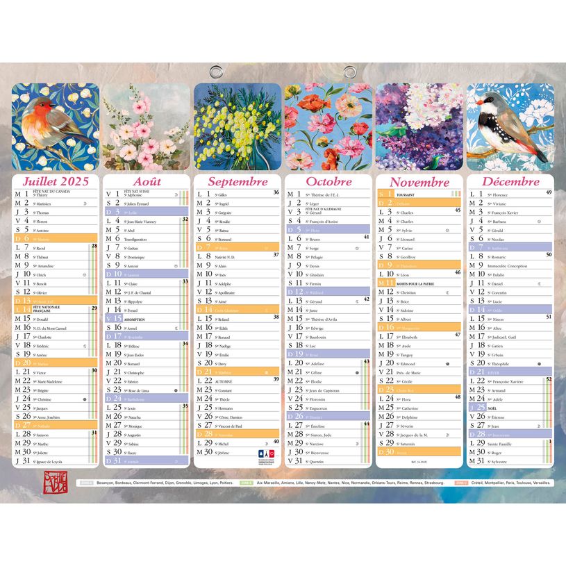 3660942074827-Calendrier Sophie Adde - 6 mois par face - 22 x 29,5 cm - Exacompta-P_400009214_2-1