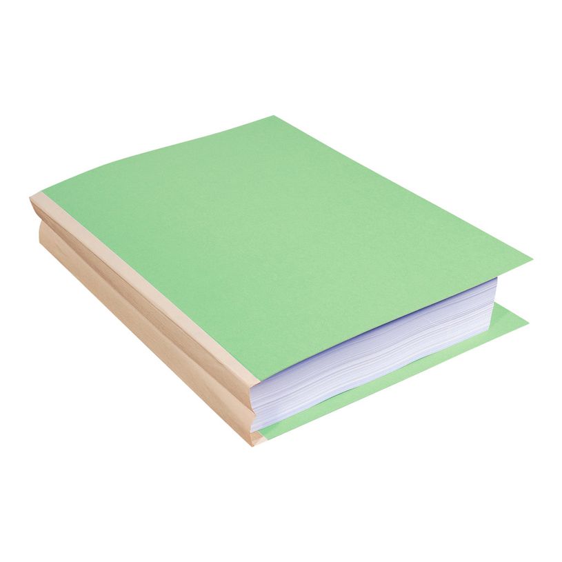 3288587701047-Exacompta Forever - 10 Paquets de 25 Chemises dos toilé - 320 gr - vert pré-P_400010988_3-2
