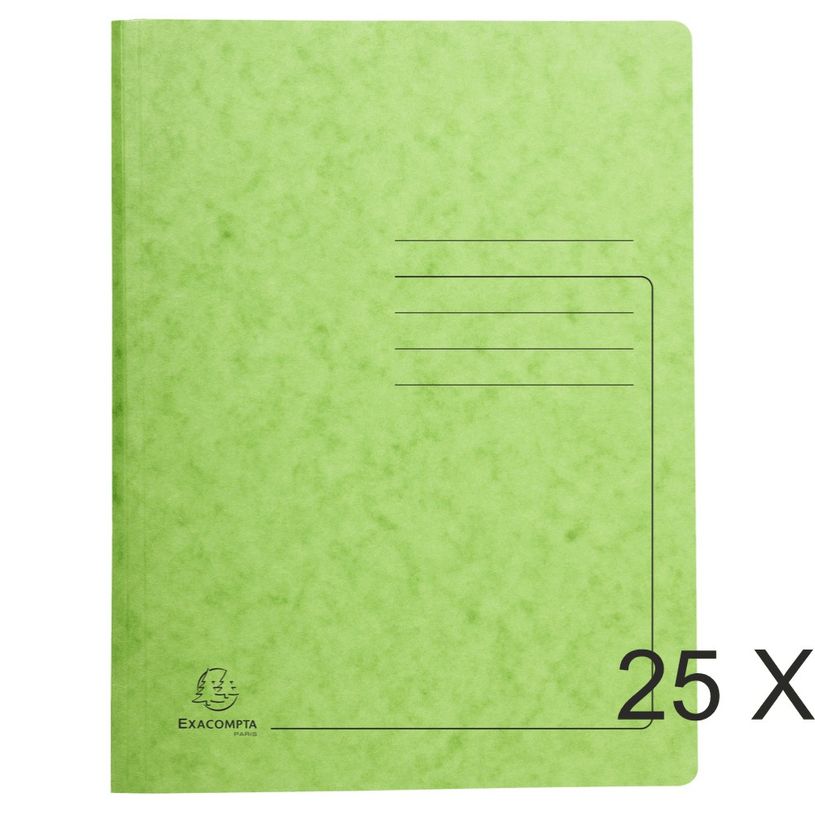 3130632240233-Exacompta - 25 Chemises de classement à ressort - vert tilleul-P_400011277_1-0