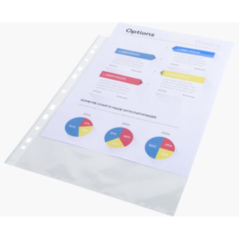 3130630052500-Exacompta - 50 Pochettes plastique perforées - A4 - PP lisses - cristal 6/100E-P_400011661_2-1