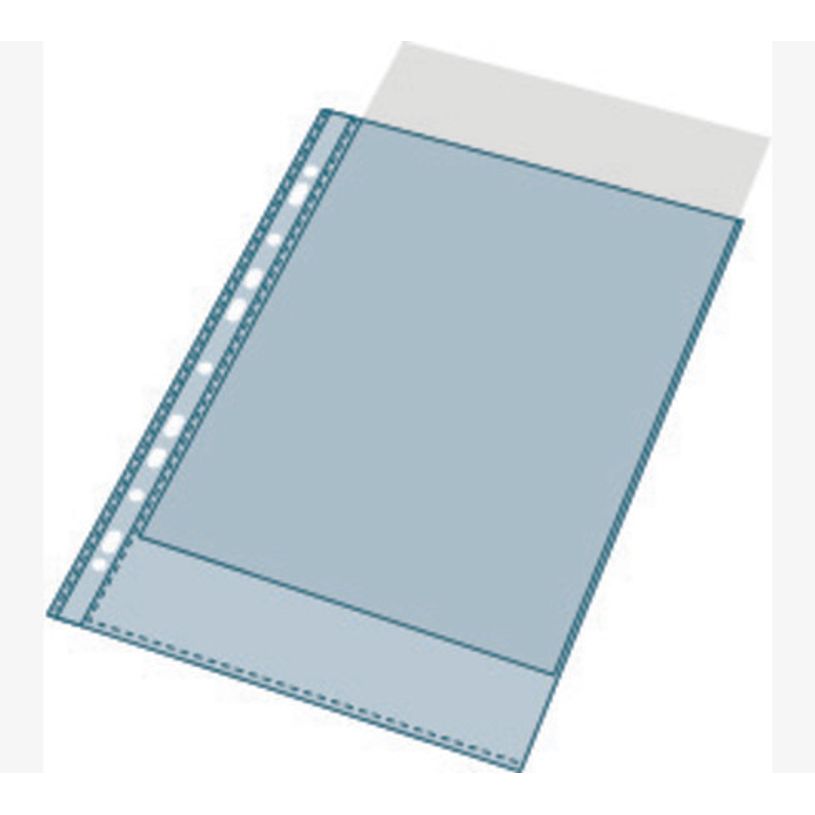 3130630052500-Exacompta - 50 Pochettes plastique perforées - A4 - PP lisses - cristal 6/100E-P_400011661_3-2