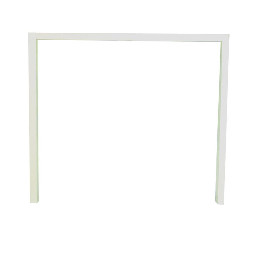 0404000120841-Bureau simple IRIS - L160 cm - Pieds blanc - plateau imitation Chêne clair-P_400012084_2-1