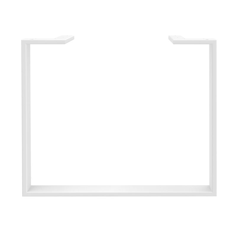 0404000122555-Bureau droit LOFTER - L80 cm - Plateau Blanc - pied Blanc-P_400012255_2-2