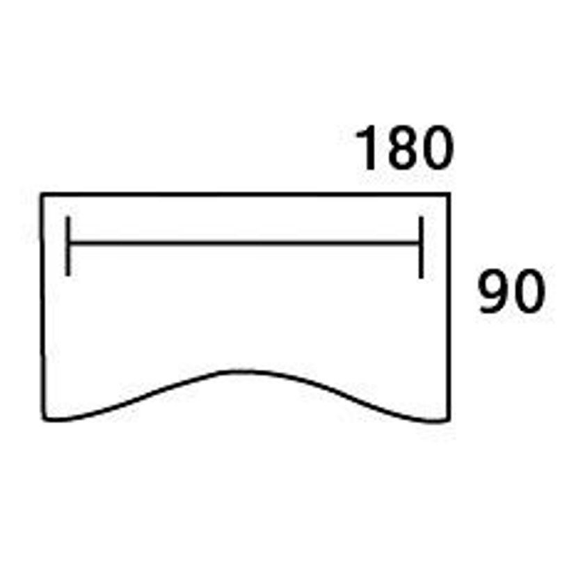 0404000123903-Bureau vague symétrique LOFTER - L180 cm - Plateau imitation Hêtre - pied Carbone-P_400012390_2-3