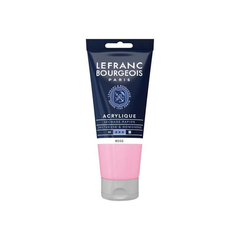 3013643004370-Lefranc Bourgeois - Peinture acrylique - rose - 80 ml-P_405111385_2-0