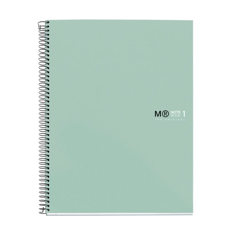 8422593465790-THE ORIGINAL NOTEBOOK, couverture rigide, A4, quadrillage 5x5 mm, 80 feuilles de 1 couleur,  Miquelrius--0