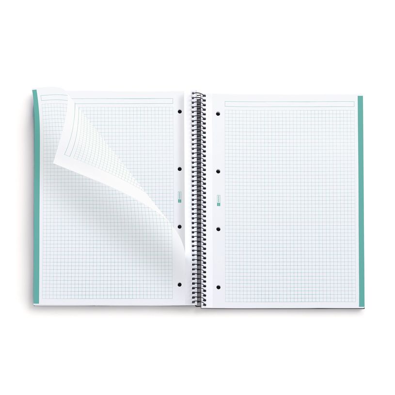 8422593465790-THE ORIGINAL NOTEBOOK, couverture rigide, A4, quadrillage 5x5 mm, 80 feuilles de 1 couleur,  Miquelrius--2
