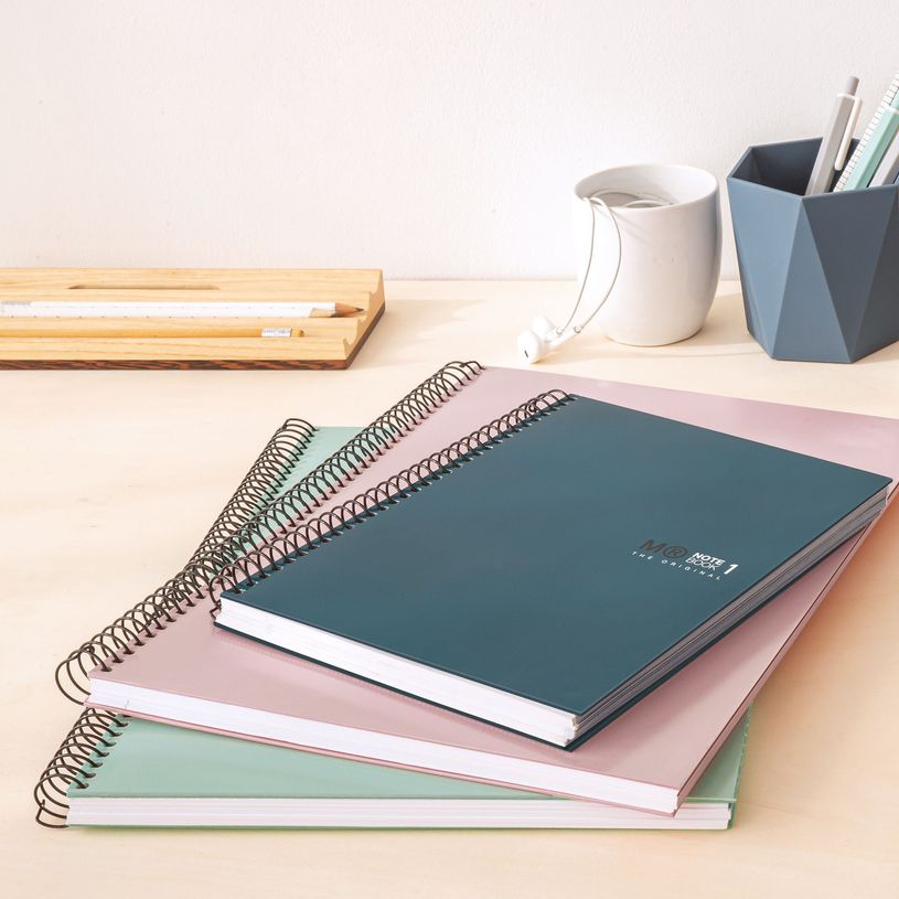 8422593465882-THE ORIGINAL NOTEBOOK, couverture rigide, A5, quadrillage 5x5 mm, 80 feuilles de 1 couleur, Miquelrius,--2