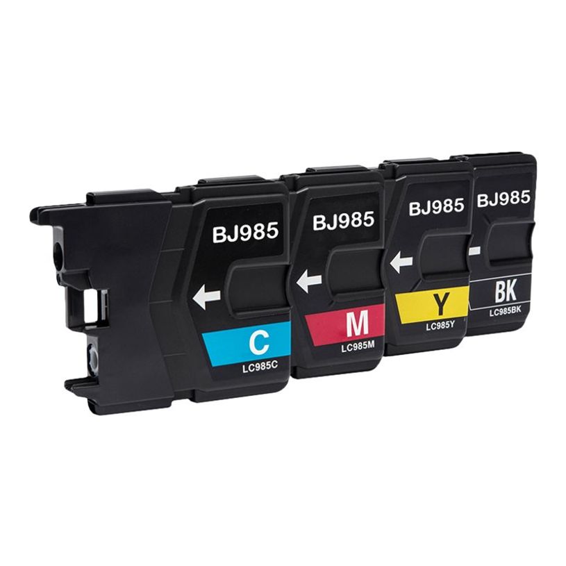 3584770723491-Cartouche compatible Brother LC985 - pack de 4 - noir, jaune, cyan, magenta - Uprint-P_405112769_1-0
