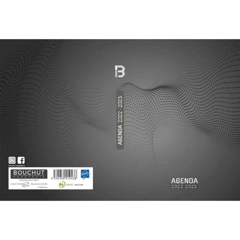 3592930019438-Agenda Techno - 1 jour par page - 12,5 x 17,5 cm - gris - Bouchut-P_405114232_6-2
