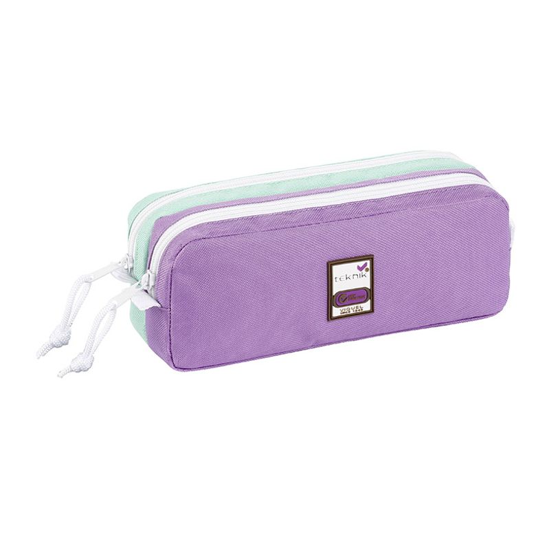 3135258873483-Trousse rectangulaire Teknik Pastel - 2 compartiments - 3 modèles disponibles - Viquel-P_405115597_6-5