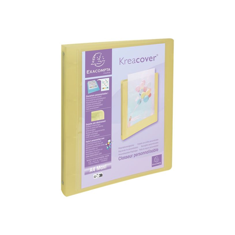 3130630517795-Exacompta Kréacover Pastel - Classeur à anneaux personnalisable - Dos 40 mm - A4 - pour 275 feuilles - disponi-P_405117485_1-0