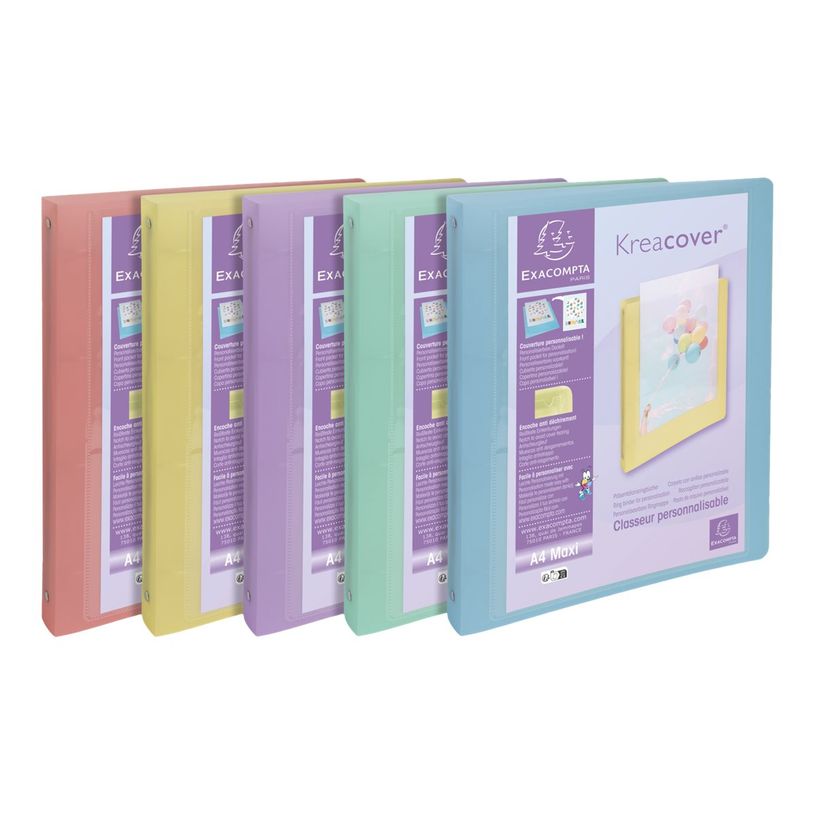 3130630517795-Exacompta Kréacover Pastel - Classeur à anneaux personnalisable - Dos 40 mm - A4 - pour 275 feuilles - disponi-P_405117485_2-1