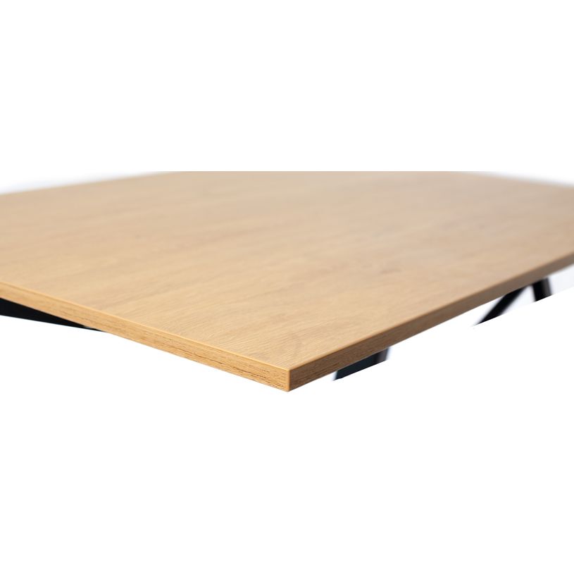 3760350282224-Bureau ELLIOT d'angle L100 - pieds blanc - plateau imitation chêne-P_405119087_3-2
