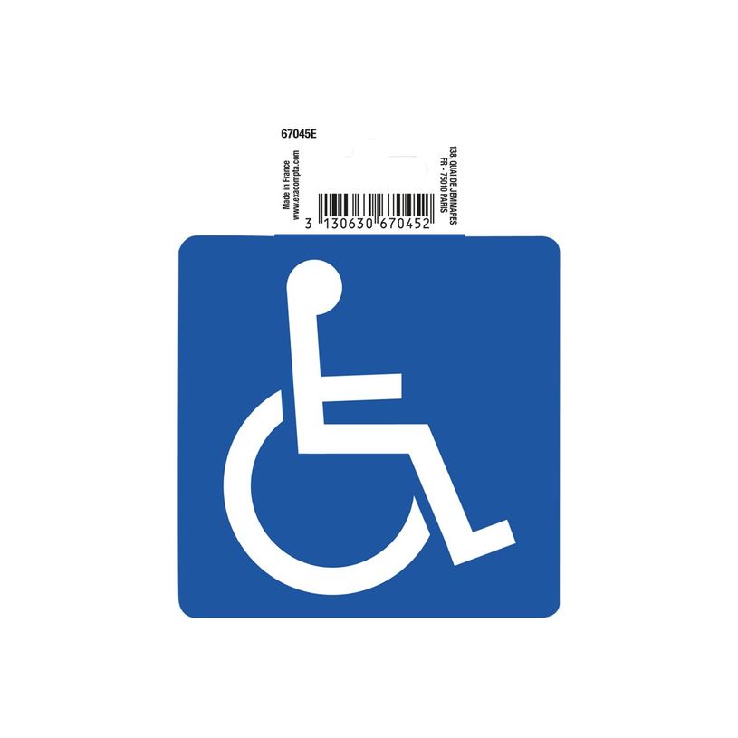 3130630670452-Exacompta - Pictogramme adhésif "accès handicapés" - 100 x 100 mm-P_405121376_2-0