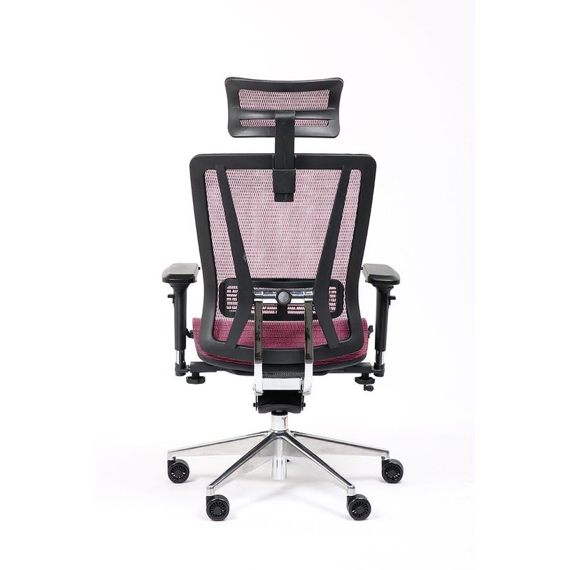 3701338802546-Fauteuil de bureau VASEAT - accoudoirs réglables - appui-tête intégré - rouge-P_405125422_4-3