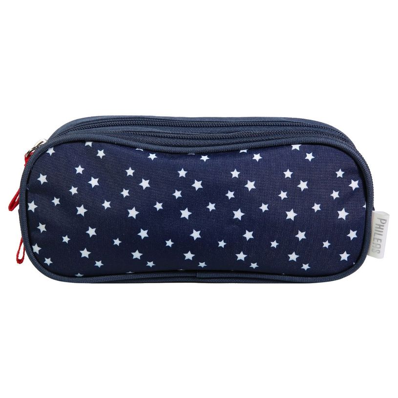3666311010175-Trousse rectangulaire Phileas Etoiles - 2 compartiments - bleu - Bagtrotter-P_405128963_1-0