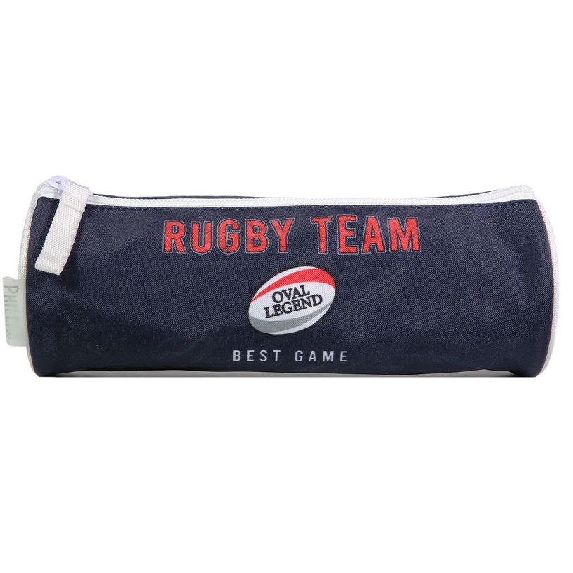 3666311001456-Trousse ronde Phileas Rugby - 1 compartiment - bleu - Bagtrotter-P_405128975_1-0