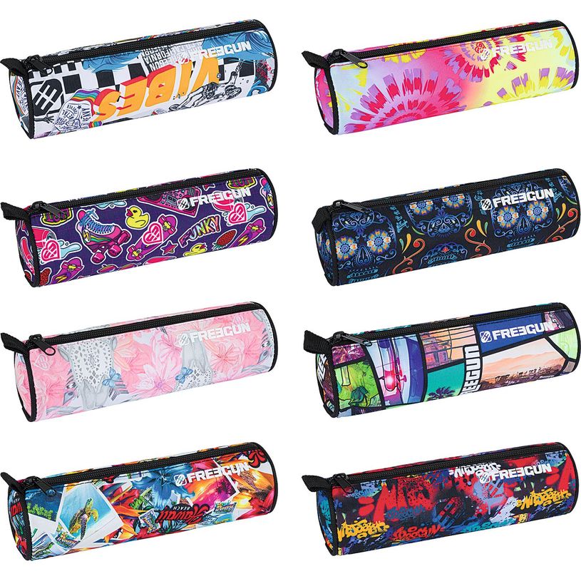 3664447140681-Trousse ronde Freegun - 1 compartiment - disponible dans différentes couleurs - Oberthur-P_405132395_1-0