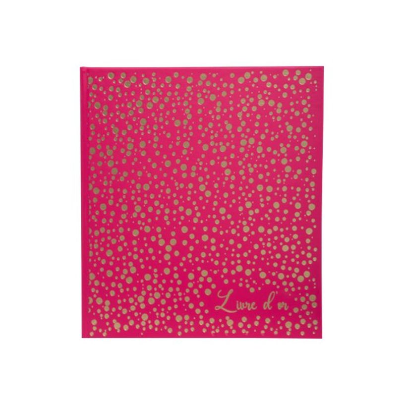 3130630003861-Exacompta Plum' - Livre d'or - 21 x 19 cm - 140 pages - framboise-P_405133389_3-0