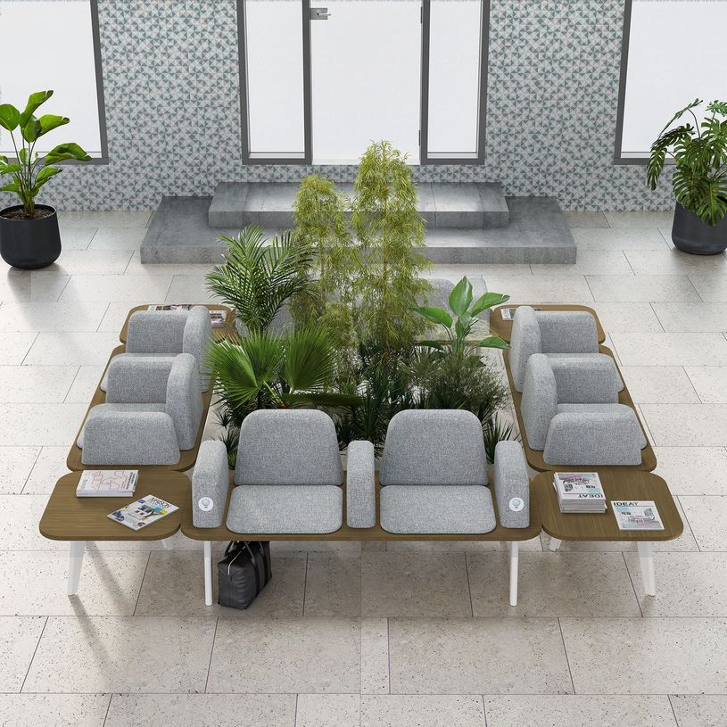 3253310179653-Table d'extension ou intermédiare ILO - L67xP114 cm - pieds blanc - structure noyer-P_405134641_4-3