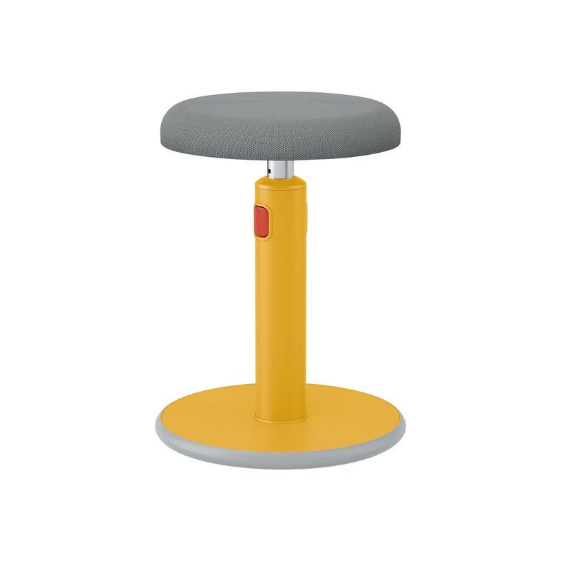 4002432129454-Leitz Ergo - Tabouret ergonomique assis/debout - hauteur réglable jusqu'à 79 cm - Jaune -P_405148760_1-0