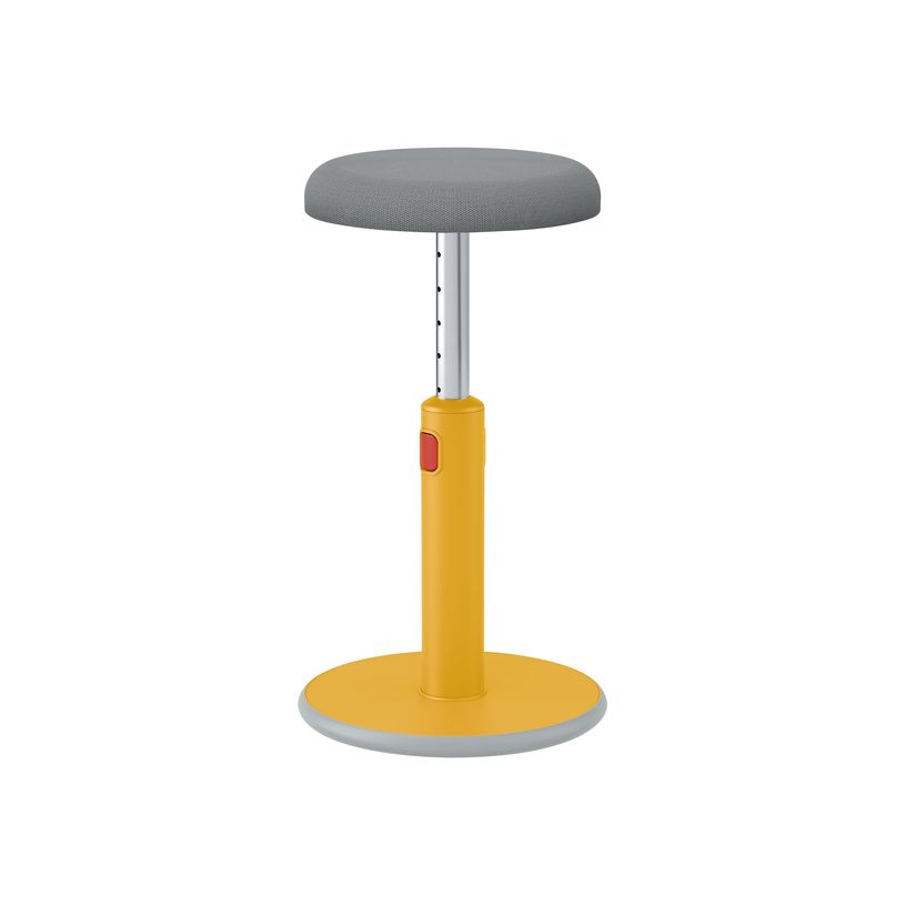 4002432129454-Leitz Ergo - Tabouret ergonomique assis/debout - hauteur réglable jusqu'à 79 cm - Jaune -P_405148760_2-1