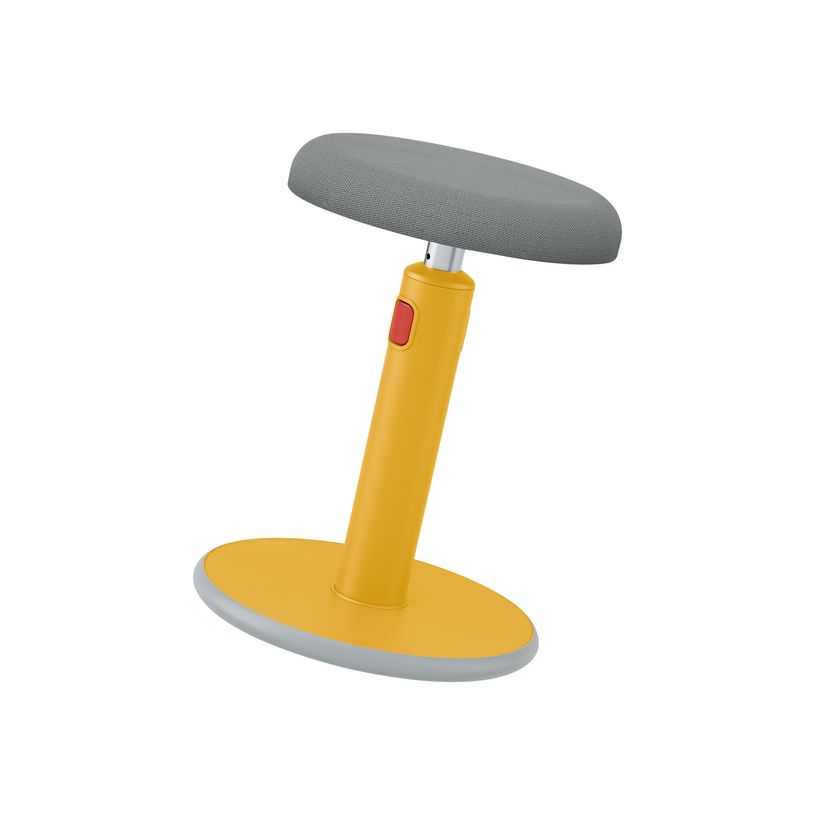 4002432129454-Leitz Ergo - Tabouret ergonomique assis/debout - hauteur réglable jusqu'à 79 cm - Jaune -P_405148760_3-2