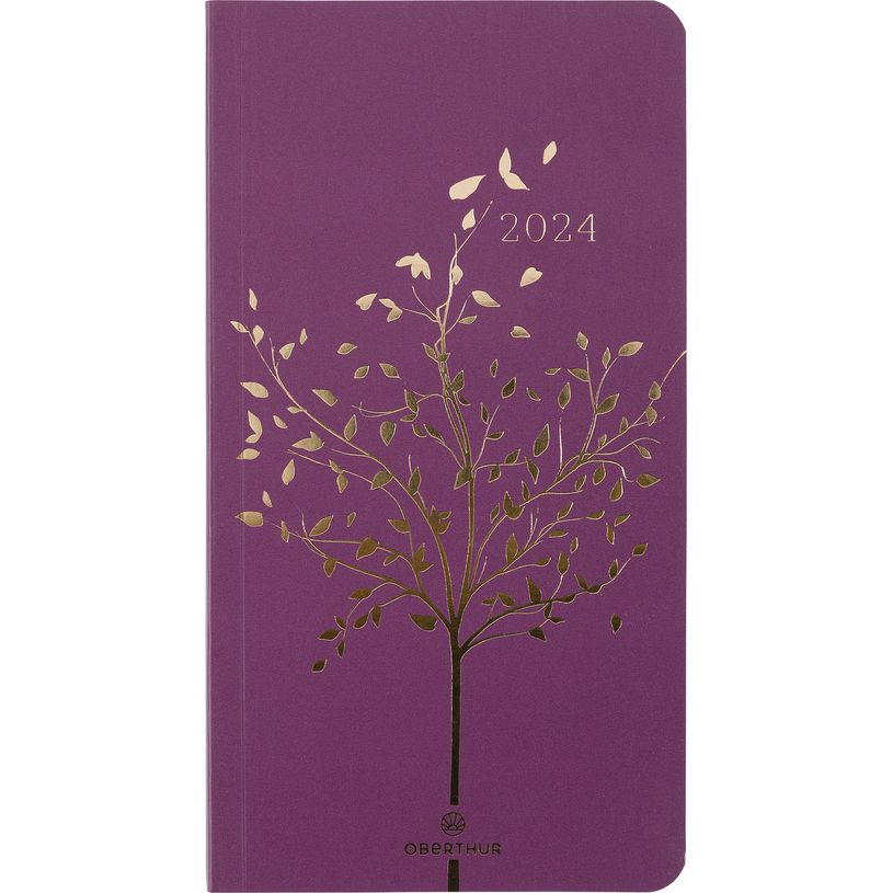 3664447157191-Agenda de poche Astoria - 1 semaine sur 2 pages - 9,5 x 17 cm - prune - Oberthur-P_405149072_1-0