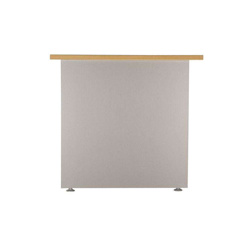 3253310425835-Bureau droit DUAL - L160 - Pieds anthracite - plateau imitation noyer-P_405152155_3-2