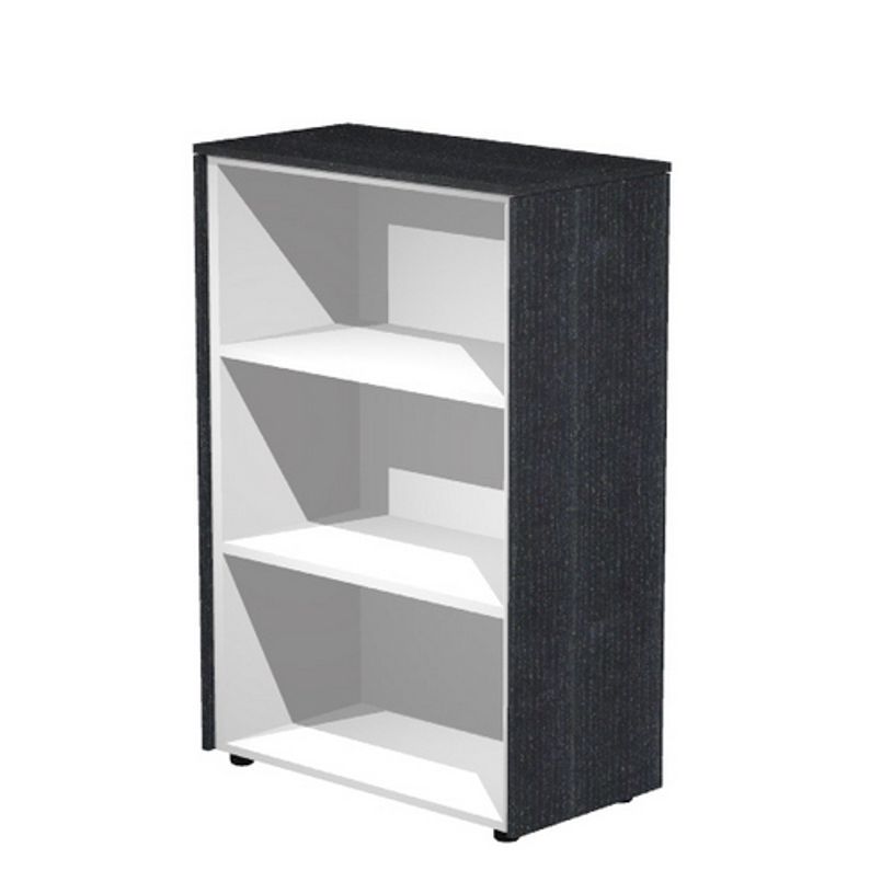7331920003356-Armoire mi-haute Flora - L82,8xP43xH119,8 cm - portes mélaminés - 2 étagères - frêne -P_405154474_2-1