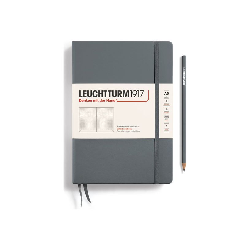 4004117424717-Leuchtturm1917 - Carnet de notes rigide A5 - pointillés - anthracite-P_405155721_1-0