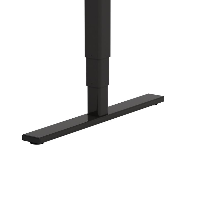 3760350285720-Bureau électrique VICTOR - L180x80cm - Pieds noirs - plateau chêne massif-P_405156051_3-2